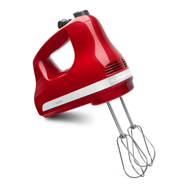 KitchenAid Ultra Power 3-Speed Hand Mixer, Empire Red, KHM312ER