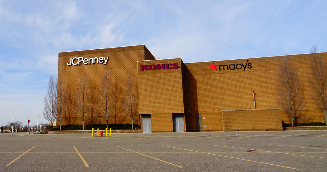 JCPenney, Kohls and Macys Stores