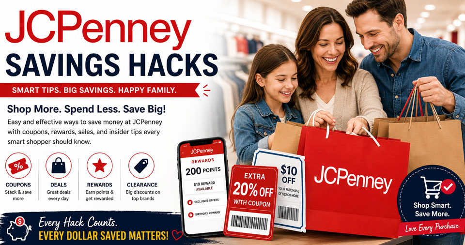 JCPenney savings hacks and family shopping guide